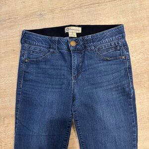 DEMOCRACY AB TECHNOLOGY JEANS SZ 8 COMFORT WAIST STRETCH ANKLE SKINNY